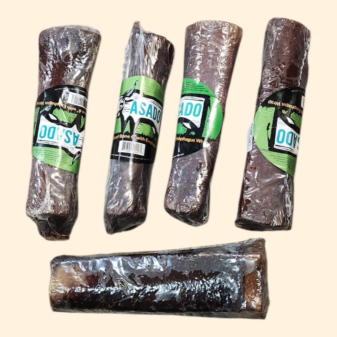 Asado fémur de boeuf enrobé d'oesophage 6'' - Paquet économique 5 pour 4
