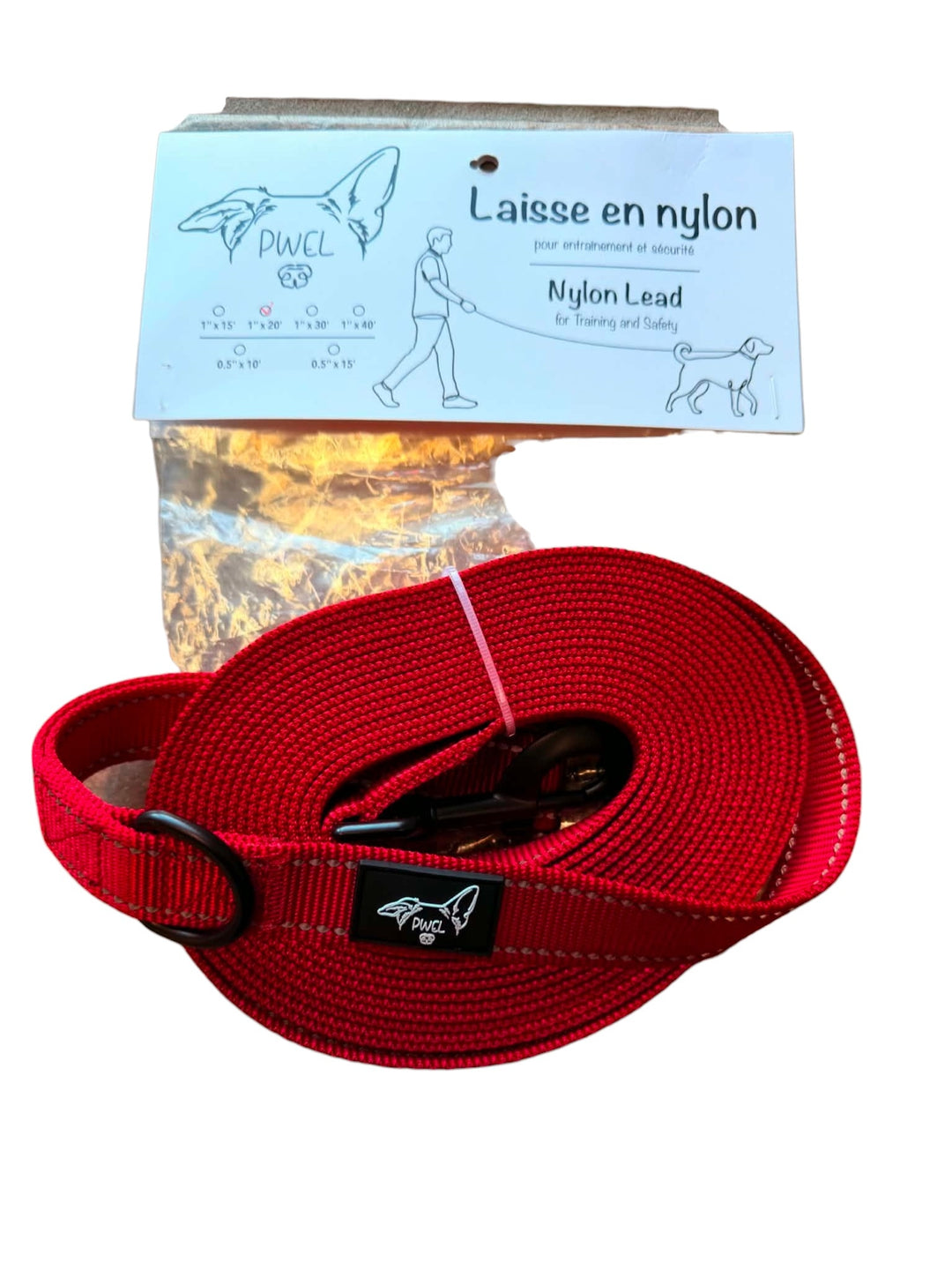 Pwel longe en nylon pour chiens et chats