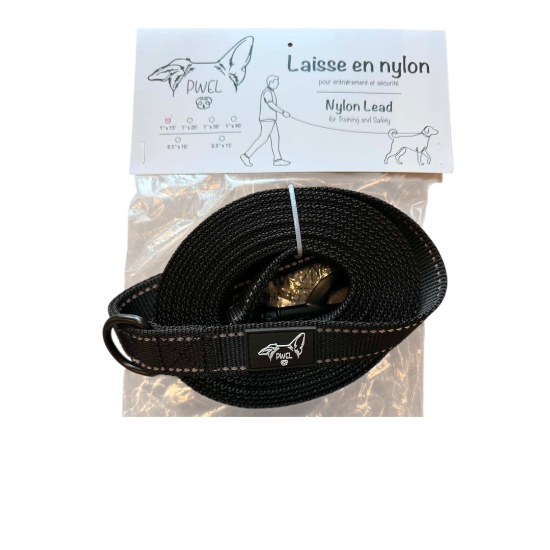 Pwel longe en nylon pour chiens et chats