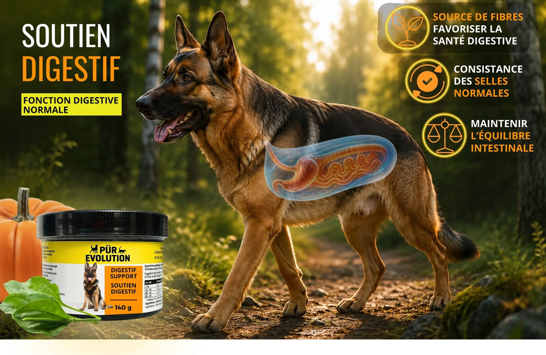 Pür Evolution supplément pour chiens Soutien digestif 140g