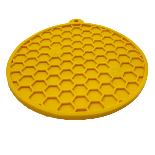 SodaPup tapis de léchage à ventouses Honeycomb