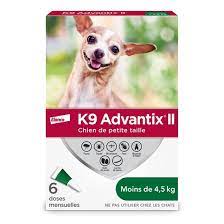 Elanco traitement contre puces et tiques pour chiens K9 Advantix 2