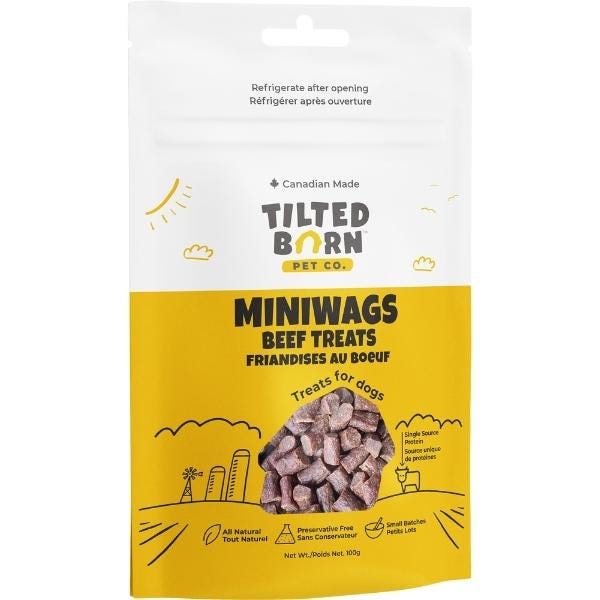 Tilted Barn gâteries pour chiens Boeuf 100g