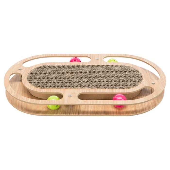 Trixie plaque griffoir avec balles