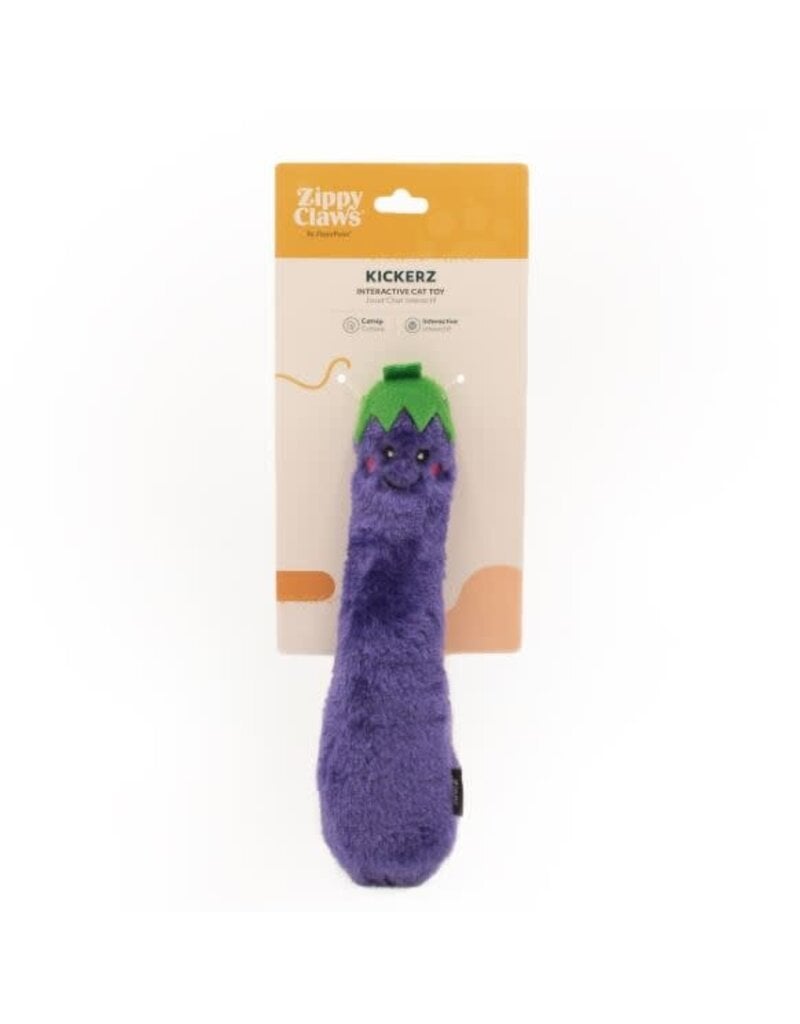 Zippy Paws jouet pour chat Kickerz aubergine