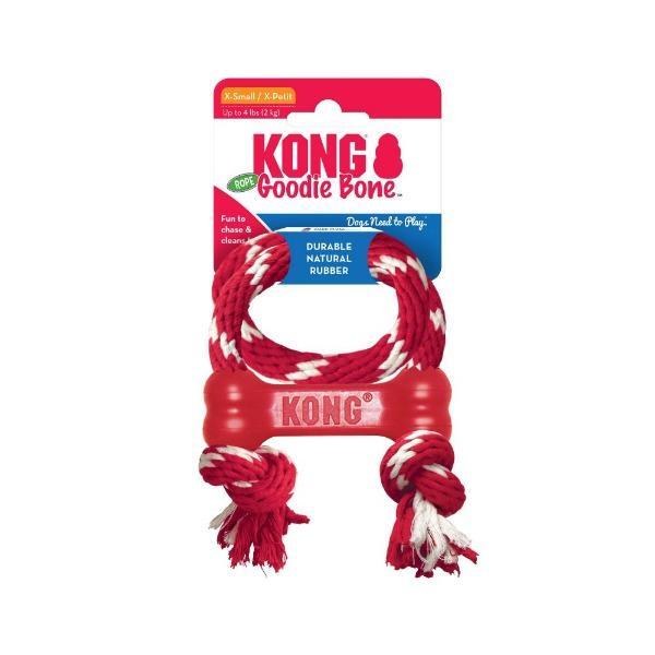 Kong Goodie Bone corde et os en caoutchouc XS