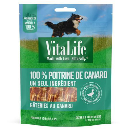 VitaLife Lanières de Poitrine de Canard 100%, 400g