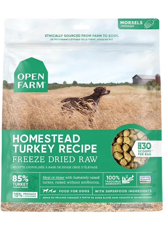 Open Farm Freeze-Dried Raw Turkey Recipe – Boutique Döggo