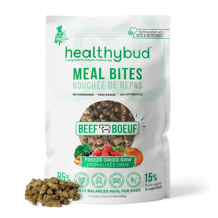 HealthyBud bouchées de repas lyophilisées Boeuf 397g