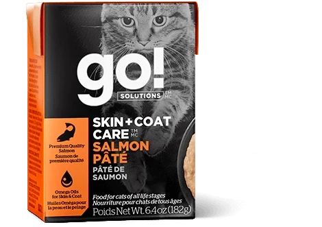 Go! Solutions Skin + Coat nourriture humide Saumon avec grains 182g
